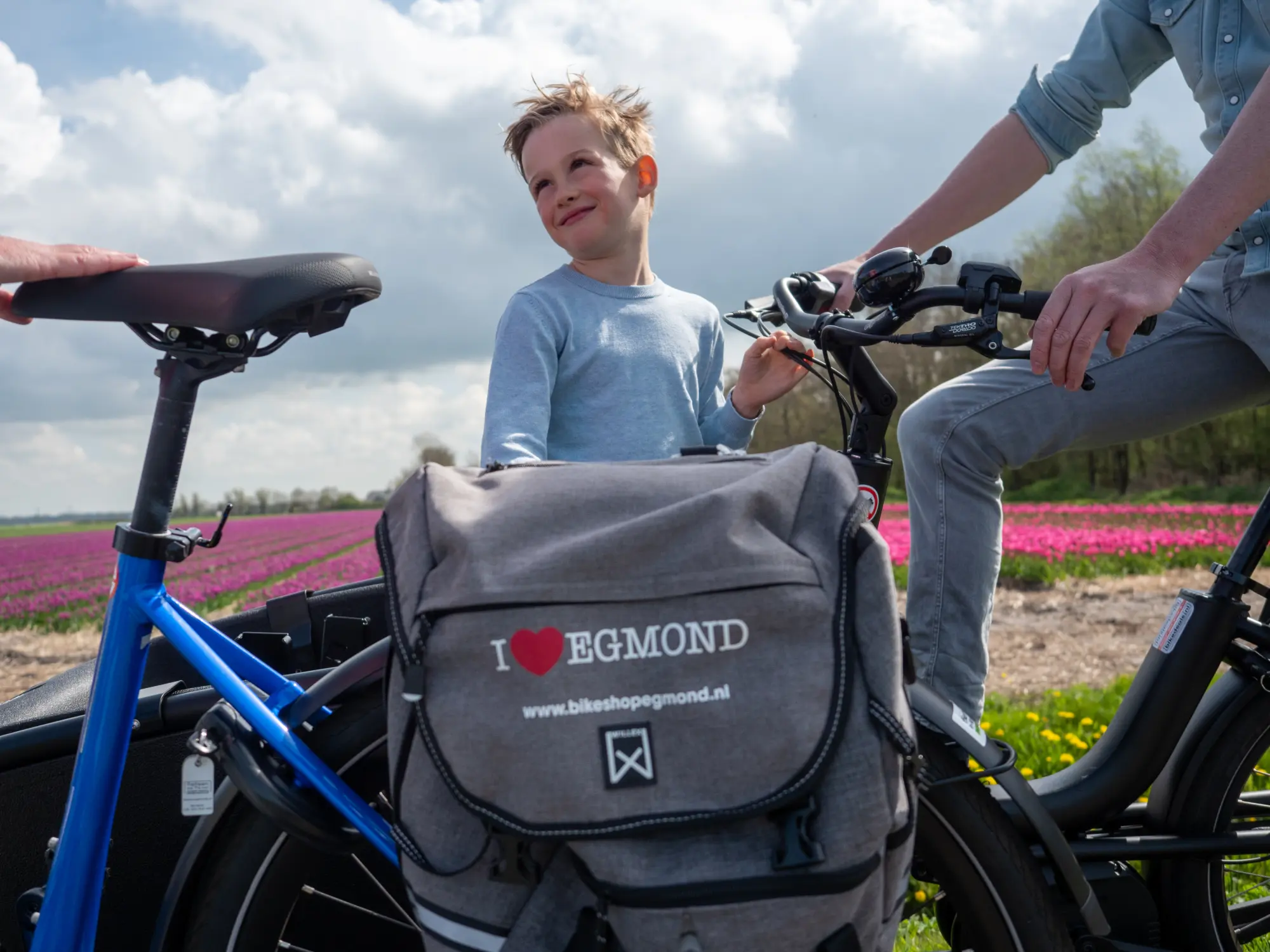 Familie fiets huren in Egmond